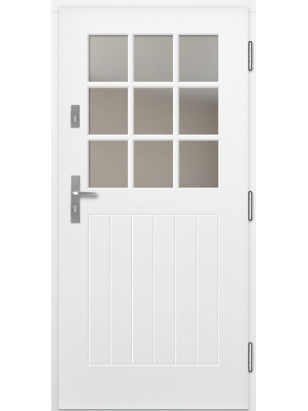 Деревянная входная дверь для частного дома P168